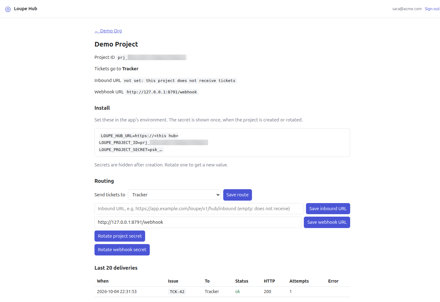 A project page